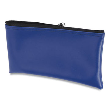CONTROLTEK® Fabric Deposit Bag, Vinyl, 6 X 11 X 1, Blue freeshipping - TVN Wholesale